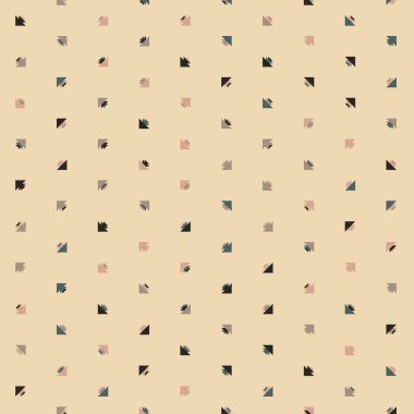 Soyut renkli yarım ton geometrik üretken sanat arka planı, vektör illüstrasyonu 