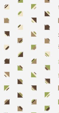 Soyut renkli yarım ton geometrik üretken sanat arka planı, vektör illüstrasyonu 