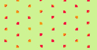 Soyut renkli yarım ton geometrik üretken sanat arka planı, vektör illüstrasyonu 