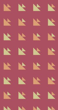 Soyut renkli yarım ton geometrik üretken sanat arka planı, vektör illüstrasyonu 