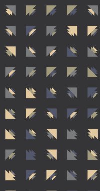 Soyut renkli yarım ton geometrik üretken sanat arka planı, vektör illüstrasyonu 