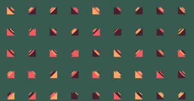 Soyut renkli yarım ton geometrik üretken sanat arka planı, vektör illüstrasyonu 