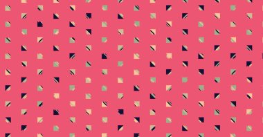 Soyut renkli yarım ton geometrik üretken sanat arka planı, vektör illüstrasyonu 