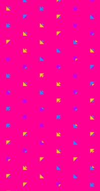 Soyut renkli yarım ton geometrik üretken sanat arka planı, vektör illüstrasyonu 