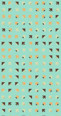 Soyut renkli yarım ton geometrik üretken sanat arka planı, vektör illüstrasyonu 