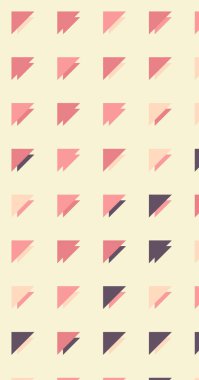 Soyut renkli yarım ton geometrik üretken sanat arka planı, vektör illüstrasyonu 