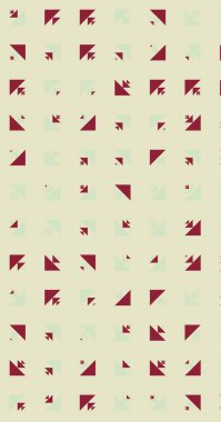 Soyut renkli yarım ton geometrik üretken sanat arka planı, vektör illüstrasyonu 