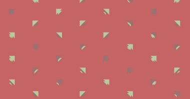 Soyut renkli yarım ton geometrik üretken sanat arka planı, vektör illüstrasyonu 