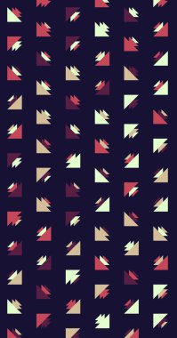 Soyut renkli yarım ton geometrik üretken sanat arka planı, vektör illüstrasyonu 