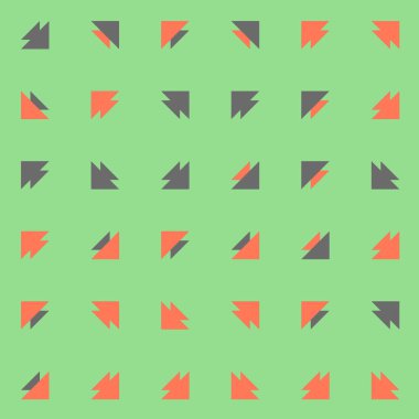 Soyut renkli yarım ton geometrik üretken sanat arka planı, vektör illüstrasyonu 