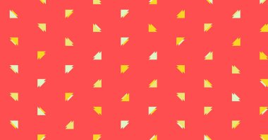 Soyut renkli yarım ton geometrik üretken sanat arka planı, vektör illüstrasyonu 