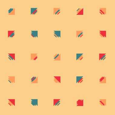 Soyut renkli yarım ton geometrik üretken sanat arka planı, vektör illüstrasyonu 