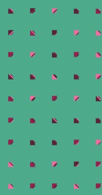 Soyut renkli yarım ton geometrik üretken sanat arka planı, vektör illüstrasyonu 