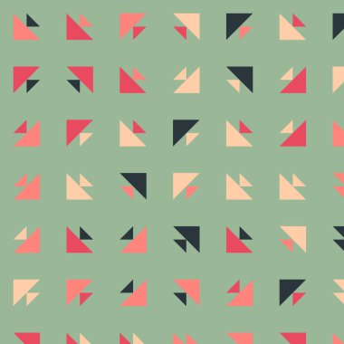 Soyut renkli yarım ton geometrik üretken sanat arka planı, vektör illüstrasyonu 