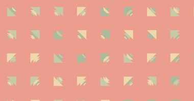 Soyut renkli yarım ton geometrik üretken sanat arka planı, vektör illüstrasyonu 