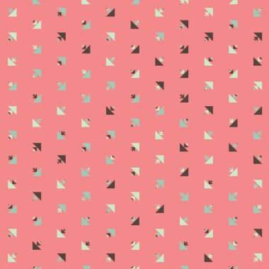 Soyut renkli yarım ton geometrik üretken sanat arka planı, vektör illüstrasyonu 