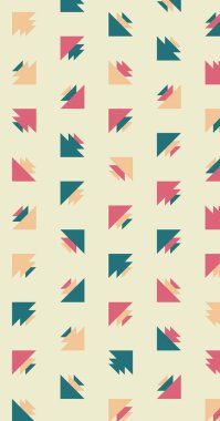 Soyut renkli yarım ton geometrik üretken sanat arka planı, vektör illüstrasyonu 