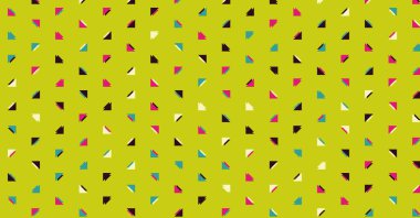 Soyut renkli yarım ton geometrik üretken sanat arka planı, vektör illüstrasyonu 