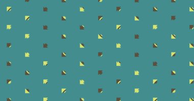 Soyut renkli yarım ton geometrik üretken sanat arka planı, vektör illüstrasyonu 