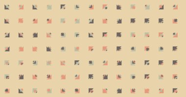 Soyut Renk Yarım Tonlama Noktaları üretken sanat arkaplanı çizimi