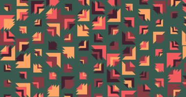 Soyut Renk Yarım Tonlama Noktaları üretken sanat arkaplanı çizimi