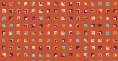 soyut renkli yarım tonlu noktalar üretken sanat arkaplan çizimleri