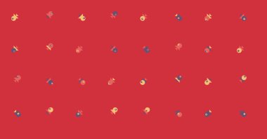 Soyut Renkli Yarım Tonlu Noktalar, Üretken sanat arkaplan çizimi