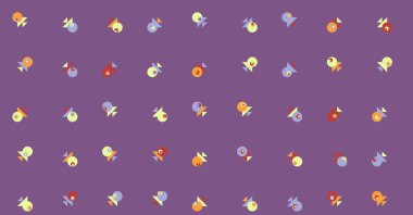 Soyut Renk Yarım Tonlama Noktaları, Üretken sanat arkaplanı çizimi