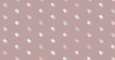 Soyut Renk Yarım Tonlama Noktaları, Üretken sanat arkaplanı çizimi