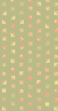 Çoklu üçgenden yapılmış ok şekilli dikey vektör şablonu. Düz arkaplan ile üretken sanat  