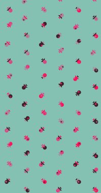 Soyut Renk Yarım Tonlama Noktaları üretken sanat arkaplanı çizimi