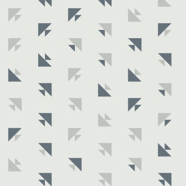 Kare vektör şablonu ve birden fazla üçgenden yapılmış ok figürleri. Düz arkaplan ile üretken sanat 