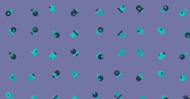 Soyut Renk Yarım Tonlama Noktaları üretken sanat arkaplanı çizimi