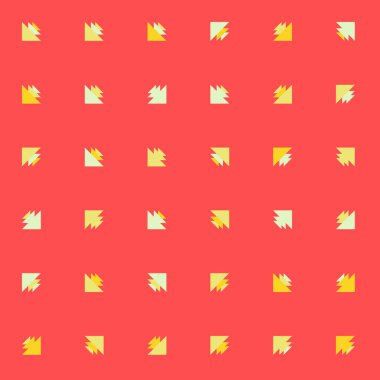 Kare vektör şablonu ve birden fazla üçgenden yapılmış ok figürleri. Düz arkaplan ile üretken sanat 