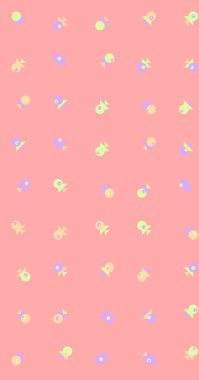 Soyut Renkli Yarım Tonlu Noktalar, Üretken sanat arkaplan çizimi