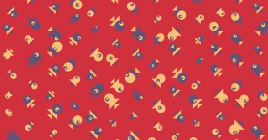 soyut renkli yarım tonlu noktalar üretken sanat arkaplan çizimleri