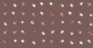 Soyut Renk Yarım Tonlama Noktaları, Üretken sanat arkaplanı çizimi