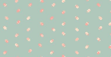 Soyut Renkli Yarım Tonlu Noktalar, Üretken sanat arkaplan çizimi