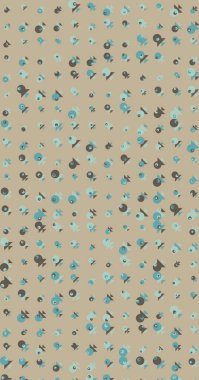 soyut renkli yarım tonlu noktalar üretken sanat arkaplan çizimleri