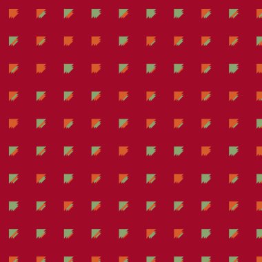 Kare vektör şablonu ve birden fazla üçgenden yapılmış ok figürleri. Düz arkaplan ile üretken sanat 