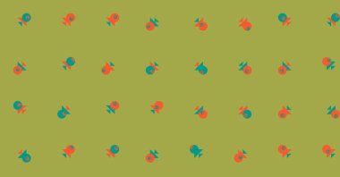 Soyut Renk Yarım Tonlama Noktaları üretken sanat arkaplanı çizimi