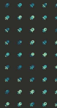 Soyut Renkli Yarım Tonlu Noktalar, Üretken sanat arkaplan çizimi