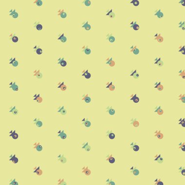 Soyut Renkli Yarım Tonlu Noktalar, Üretken sanat arkaplan çizimi