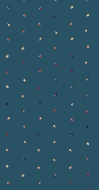 Soyut Renk Yarım Tonlama Noktaları, Üretken sanat arkaplanı çizimi