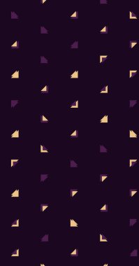 Çoklu üçgenden yapılmış ok şekilli dikey vektör şablonu. Düz arkaplan ile üretken sanat 