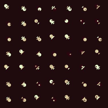 Soyut Renk Yarım Tonlama Noktaları üretken sanat arkaplanı çizimi