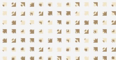 Çoklu üçgenden yapılmış ok şekilli yatay vektör şablonu. Düz arkaplan ile üretken sanat  