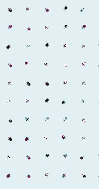 Soyut Renkli Yarım Tonlu Noktalar, Üretken sanat arkaplan çizimi