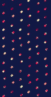 Soyut Renk Yarım Tonlama Noktaları, Üretken sanat arkaplanı çizimi