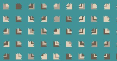 Çoklu üçgenden yapılmış ok şekilli yatay vektör şablonu. Düz arkaplan ile üretken sanat 